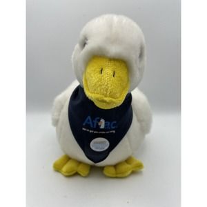 AFLAC Promotional Large Plush Duck Coin Bank New With Tag 10” Navy Blue Bandana